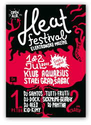 heat festival �abac - plakat/poster