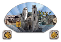 Grad Kotor - suvenir  lepeza- razglednica